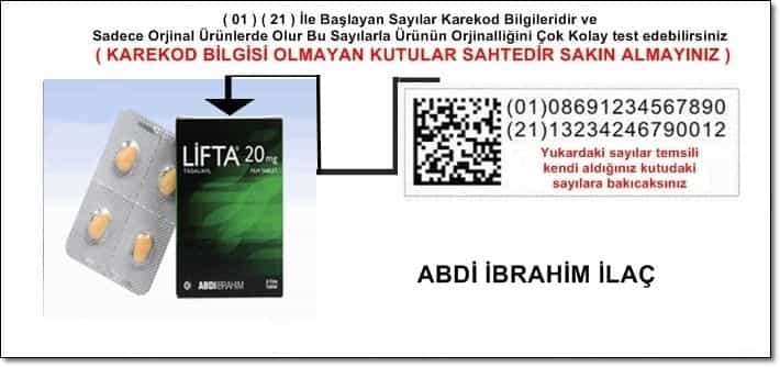 Lifta 20 mg - Lifta 20 mg 4 tablet - Lifta 20 mg tadalafil orjinal